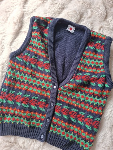 Vintage boys sleeveless jumper - sleeveless,
