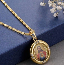 18K Gold plated sacred heart