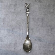Vintage Dutch Windmill Souvenir Spoon – Rotating Blades – Silver Plate 