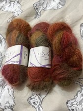 3X Lorna's Laces Hand-Dyed Yarns Angle 70% Angora 30% Lambswool Worsted Weight￼￼