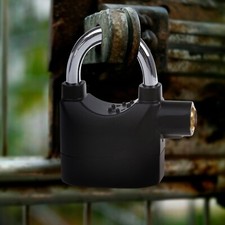 MOTION SENSOR ALARM PADLOCK SHED GARAGE ALARMED HEAVY DUTY WIRELESS SIREN LOCK