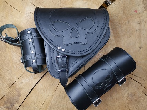 Swingarm bag diablo - skull, set
