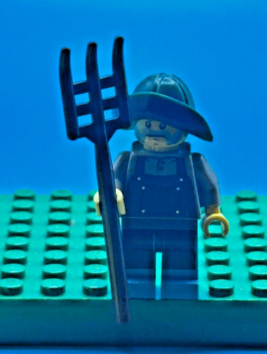 Lego farmer minifigure with - lego,