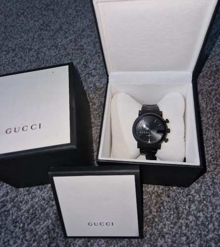 Gucci chrono men black - gucci, men's