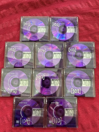 Used sharp minidiscs - used,