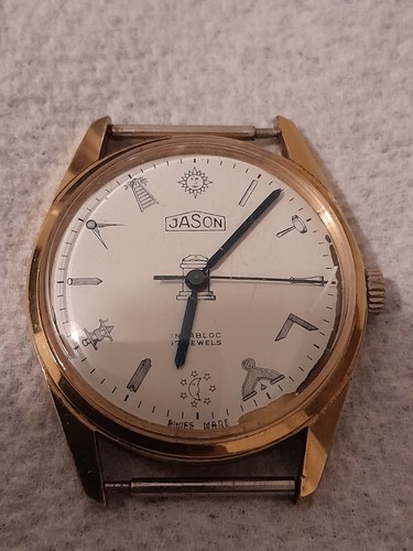 Masonic dial vintage watch