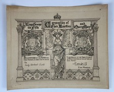 RARE Official Coronation Invitation KING GEORGE V Queen Mary 1911 Royal History