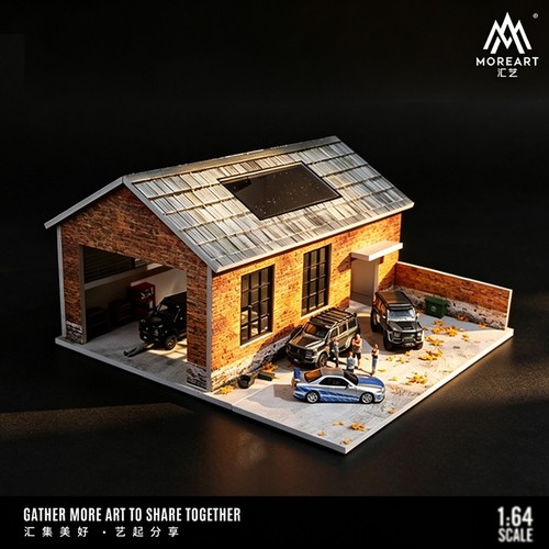 Diorama garage model - diorama,