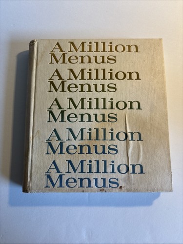Million menus for dining - menus, and