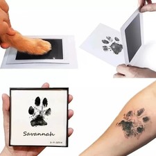Paw Print Ink Pad, DIY Inkless Kit for Dog & Cat Nose and Paw Impressions