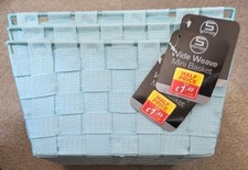 3 x Wide Weave Mini Storage