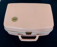 VINTAGE PINK PIFCO VANITY CASE HAIRDRYER IN FAIRLY GOOD WORKING CONDITION  m