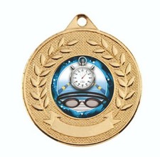Swimming metal medal red - swimming,