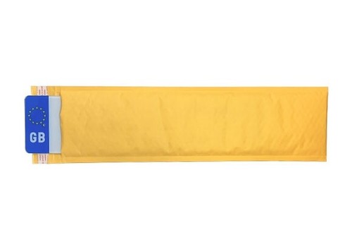 Number plate sized - number, padded