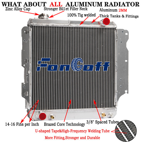 3rows aluminum radiator - 3rows,