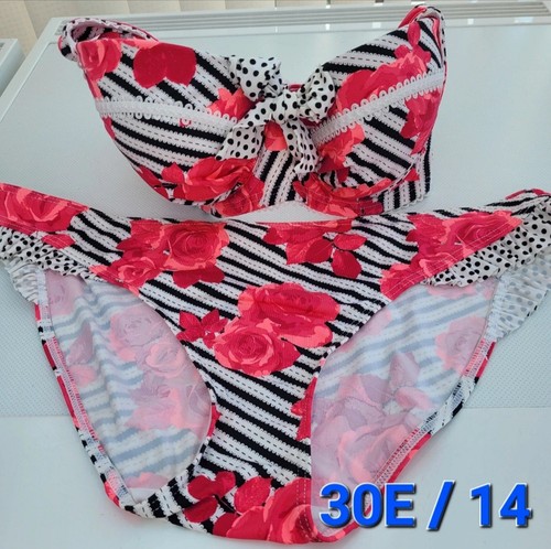 Floozie white red rose black - red,