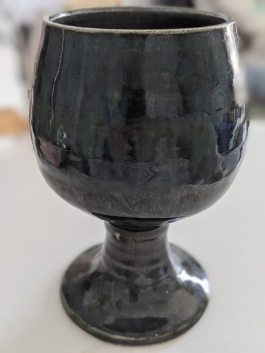 Green glazed studio pottery - green,