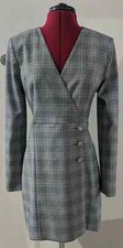 Zara Black/White Check Blazer