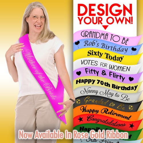 Personalised senior sash - senior,