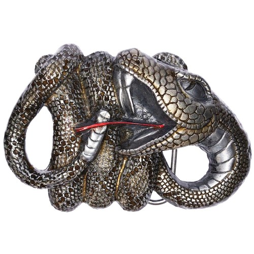Belt buckle rattlesnake - belt,