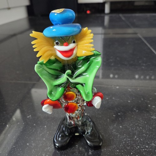 Vintage murano glass clown - murano,