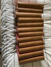 Full set of Everyman Encyclopaedias. Faded spines otherwise lovely colour