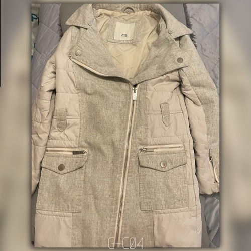 Girls light grey coat age - age, 7/8