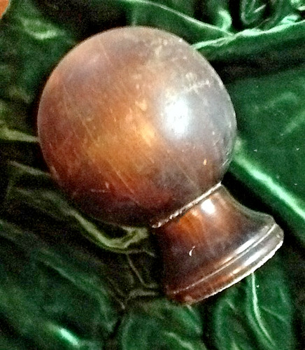 Antique cannon ball finial - cannon,