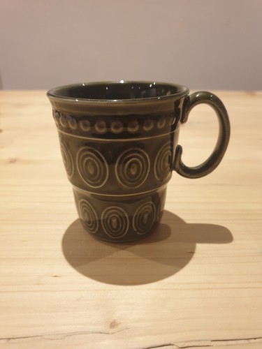 Vintage tams mug dark green - vintage,