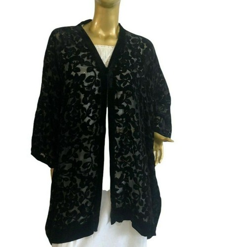 100 silk velvet kimono - 100%,