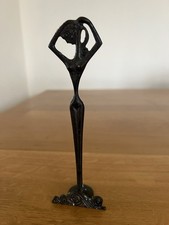 Metal Aphrodite Figurine Greek Goddess Statue Female Sculpture , altar, Pagan