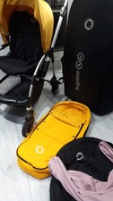 Bugaboo Bee 5 Pushchair Yellow Canopy -Footmuff-Spare Hood -TravelBag