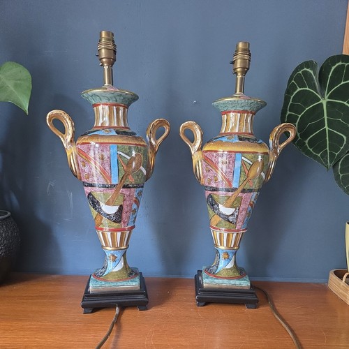 Pair decorative ceramic table - pair,