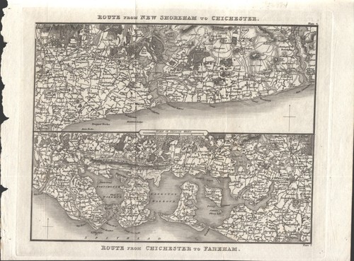 Sussex antique map - antique,