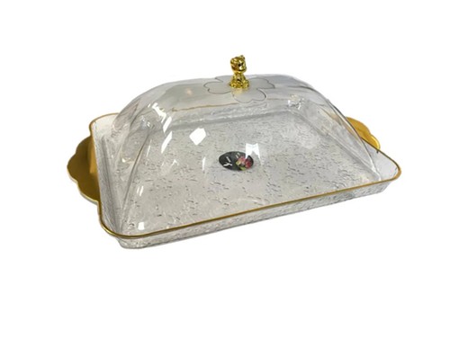 Transparent plastic cake - transparent,