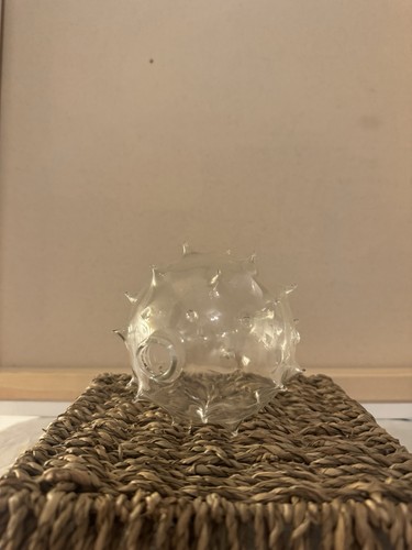 Hand blown clear art glass - hand,