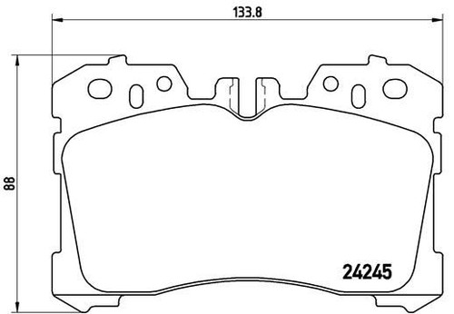 Brembo p83075 brake pad - brake,
