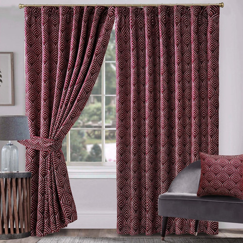 Luxury jacquard curtain ready - curtain,