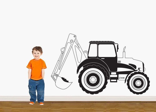 Tractor decal wall - decal, sticker