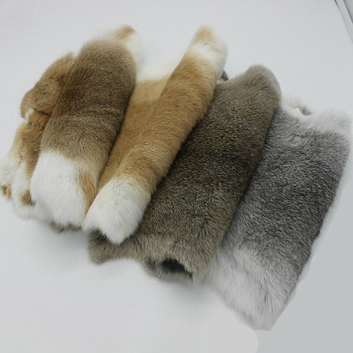Pieces tanned real rabbit - 4,