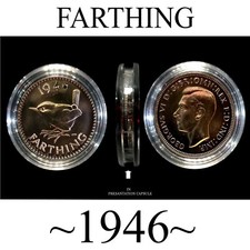 1946 FARTHING. POLISHED IN