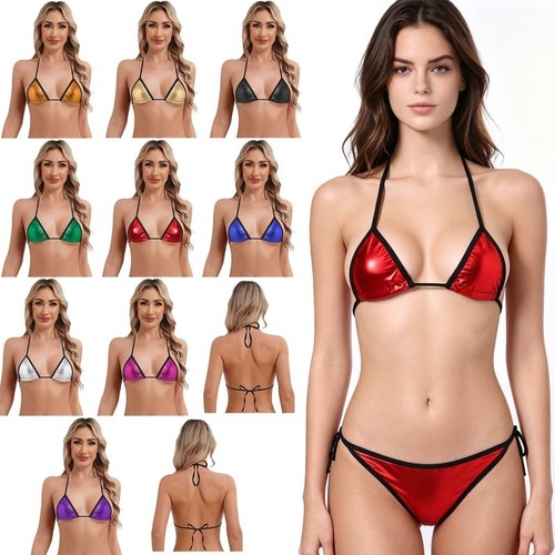 Women shiny bikini - shiny,