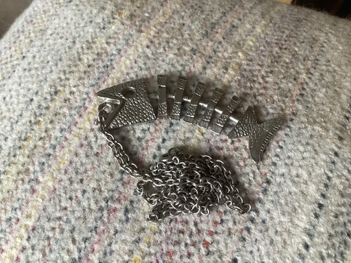 Vintage statement silver tone - vintage,