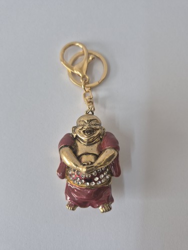 Red gold budda - red, rhinestone