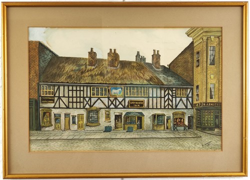 Grey horse inn - horse, church