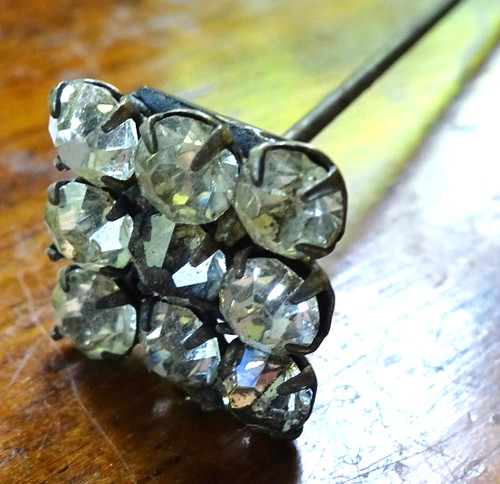 Antique art deco sparkly clear - deco,
