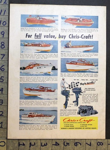 1951 chris craft motorboat - 1951,