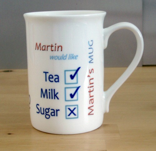 Personalised bone china tea - china,