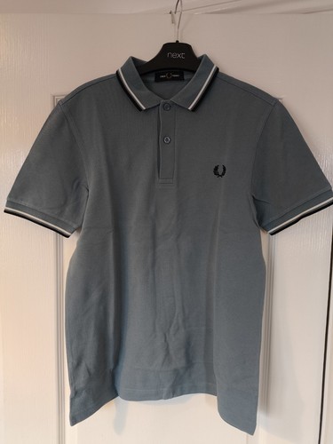 Fred perry grey blue polo - fred,