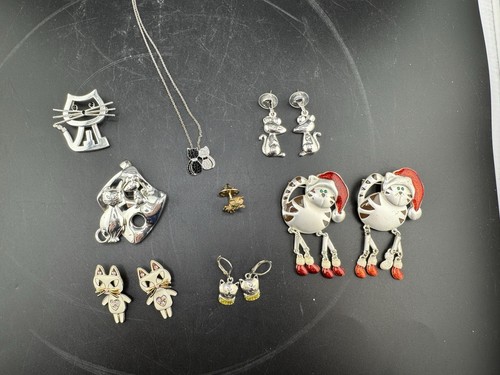 Set kitty cat - kitty, jewelry